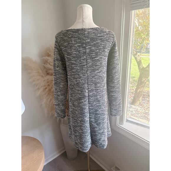 B1G2 FREE 🍁 NWT Gap Boucle Tweed Long Sleeve A Line Dress Medium Zip Pocket - Picture 8 of 10